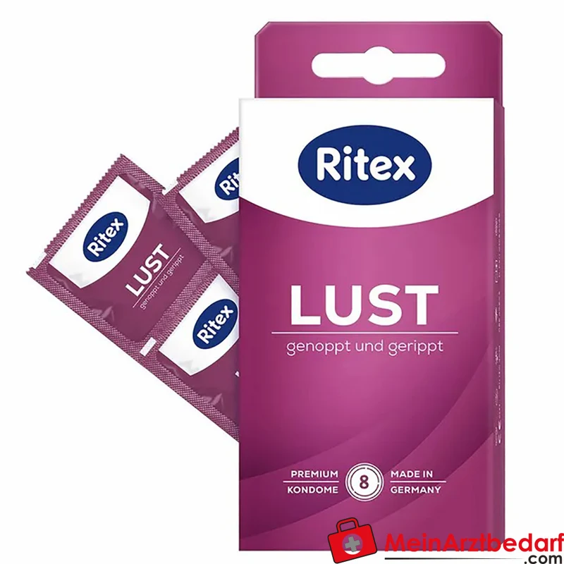 Ritex LUST Kondome genoppt und gerippt 1 Stück