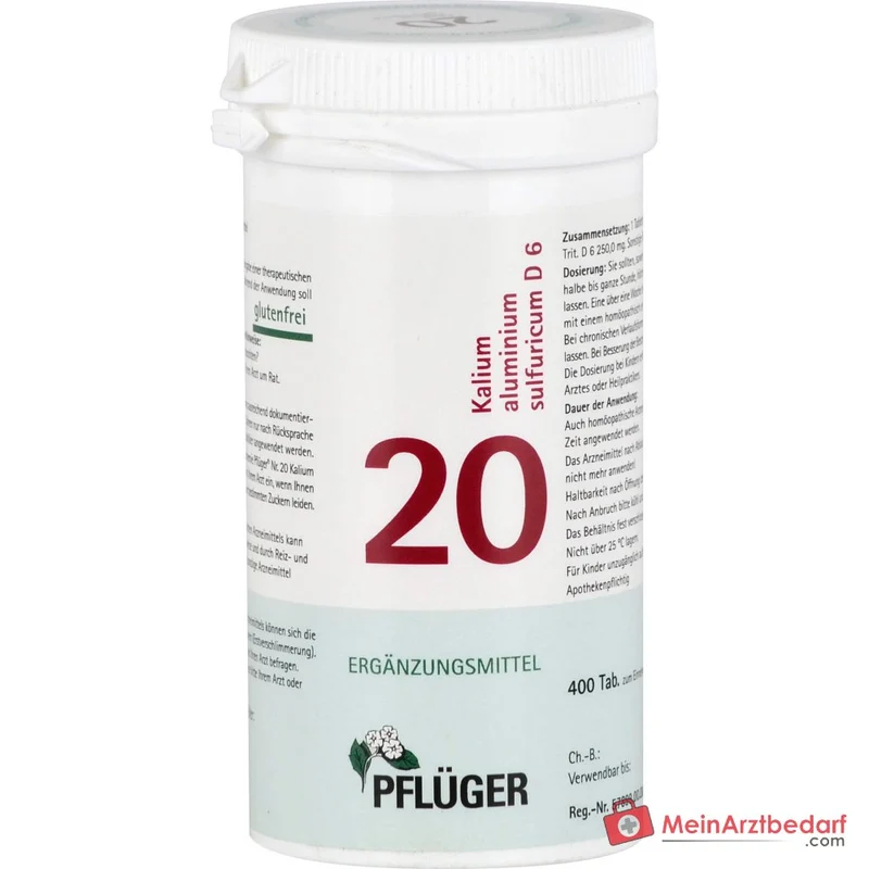Biochemie Pflüger Nr. 20 Kalium aluminium sulfuricum D6 Tabletten, 100 St.
