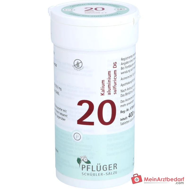 Biochemie Pflüger Nr. 20 Kalium aluminium sulfuricum D6 Tabletten, 100 St.