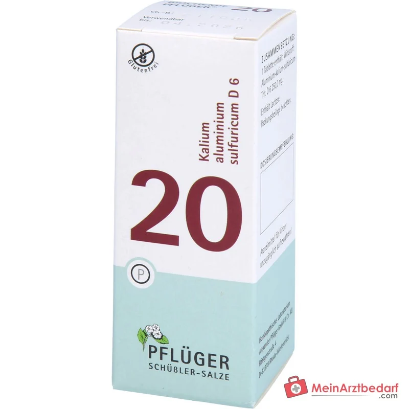 Biochemie Pflüger Nr. 20 Kalium aluminium sulfuricum D6 Tabletten, 100 St.