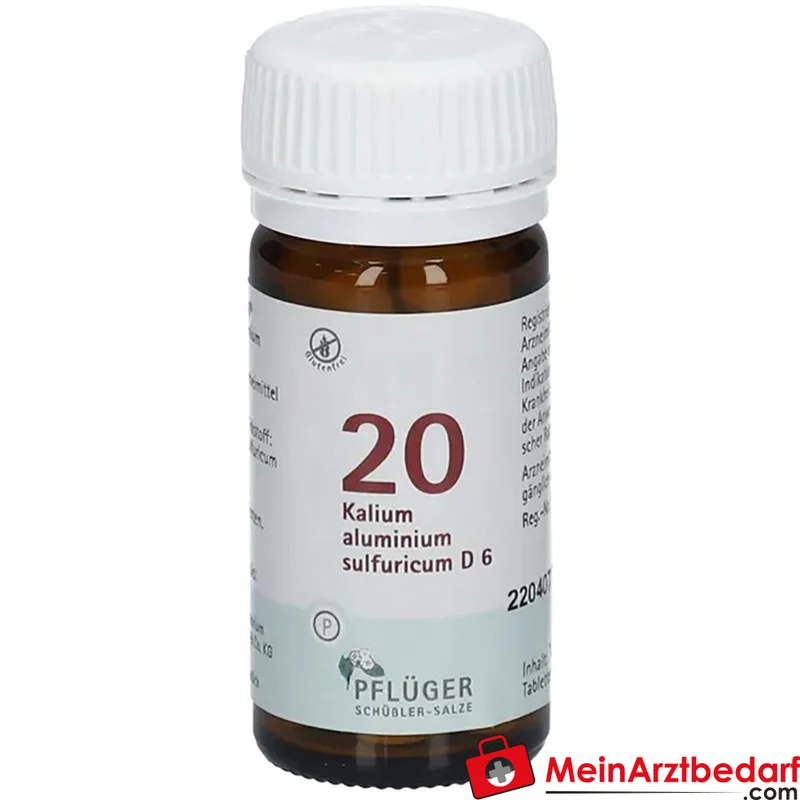 Biochemie Pflüger Nr. 20 Kalium aluminium sulfuricum D6 Tabletten, 100 St.