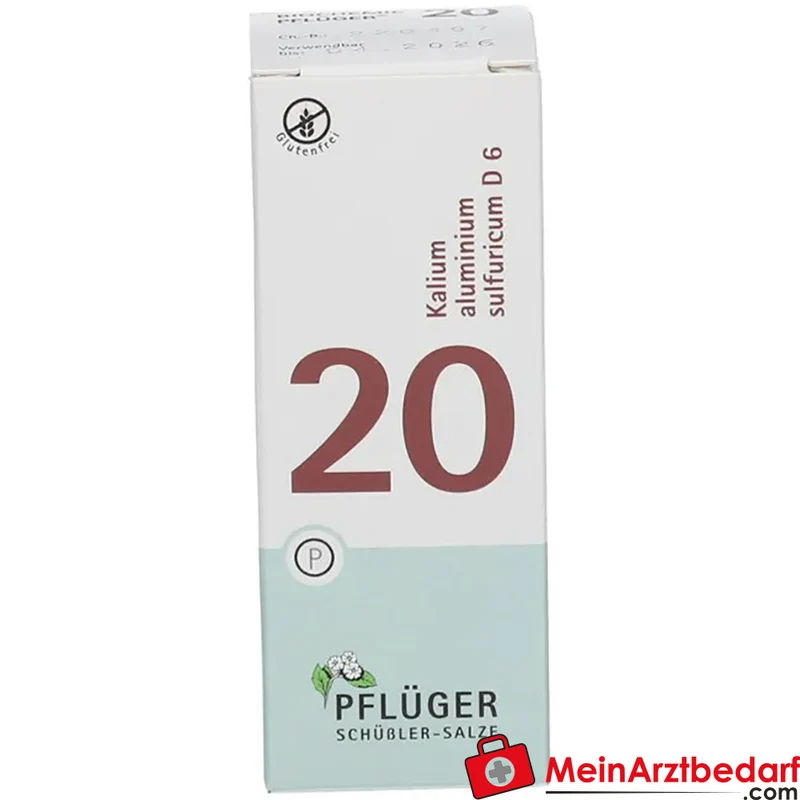 Biochemie Pflüger Nr. 20 Kalium aluminium sulfuricum D6 Tabletten, 100 St.