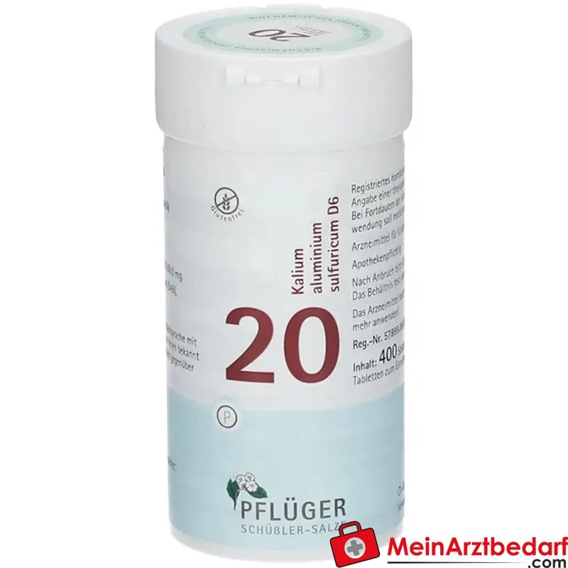 Biochemie Pflüger Nr. 20 Kalium aluminium sulfuricum D6 Tabletten, 100 St.
