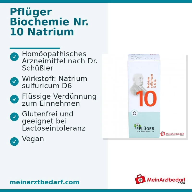 Biochemie Pflüger Nr. 10 Natrium sulfuricum D6 Tropfen