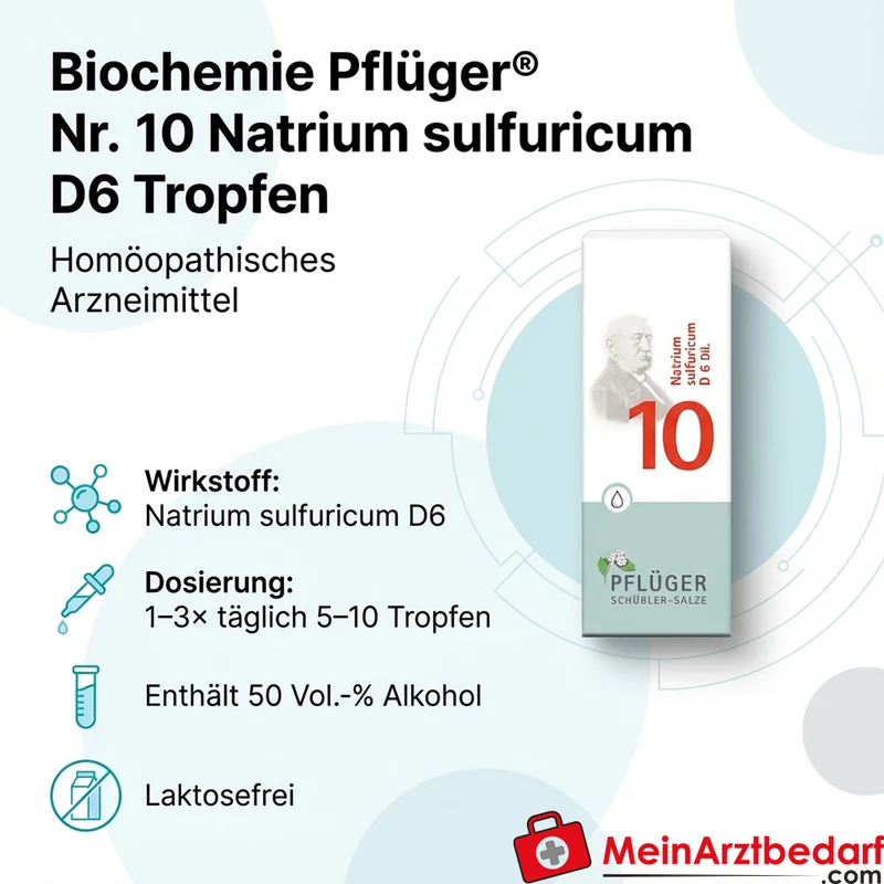 Biochemie Pflüger Nr. 10 Natrium sulfuricum D6 Tropfen