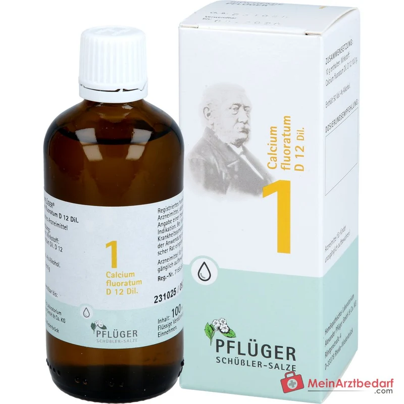 Biochemie Pflüger Nr. 1 Calcium fluoratum D12 Tropfen, 100 ml
