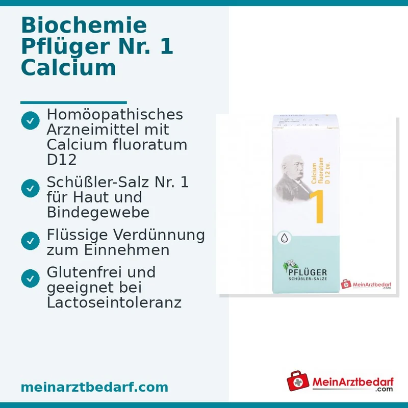 Biochemie Pflüger Nr. 1 Calcium fluoratum D12 Tropfen, 100 ml
