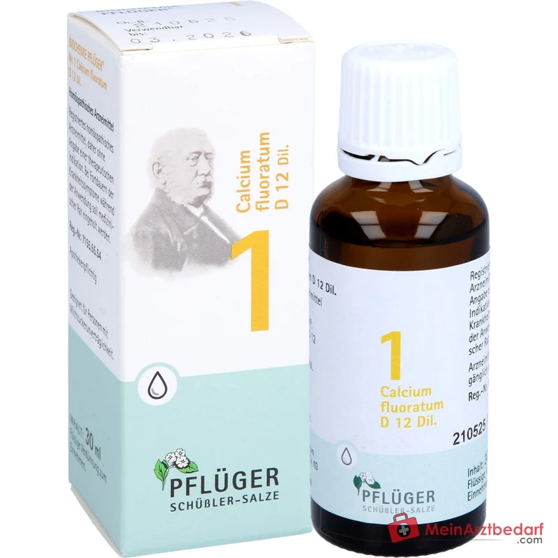 Biochemie Pflüger Nr. 1 Calcium fluoratum D12 Tropfen, 100 ml