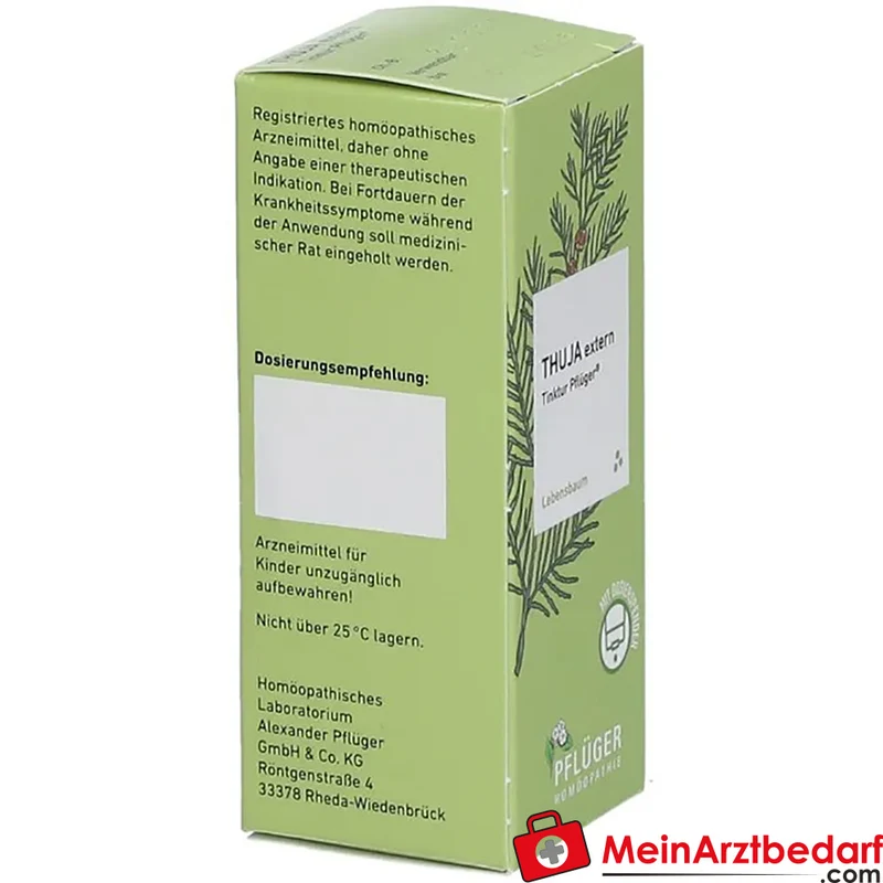Pflüger Thuja extern Tinktur Thuja occidentalis Urtinktur, 20 ml