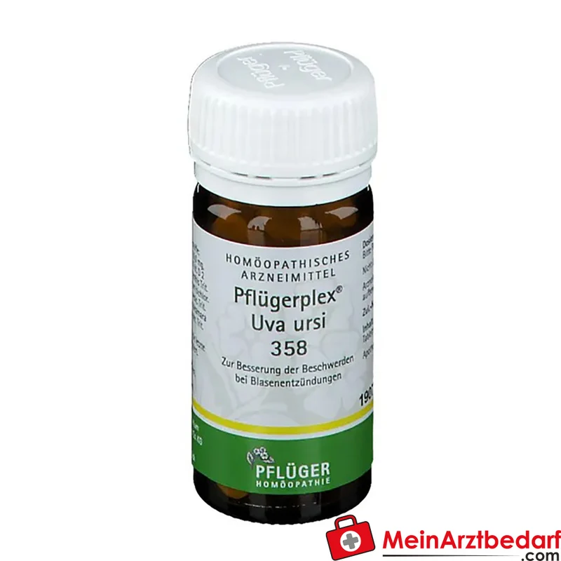 Pflüger Pflügerplex Uva ursi 358 Aconitum napellus / Arctostaphylos uva-ursi / Colocynthis / Hydrargyrum bichloratum / Lytta vesicatoria / Solanum dulcamara / Thuja occidentalis Tabletten, 100 St.