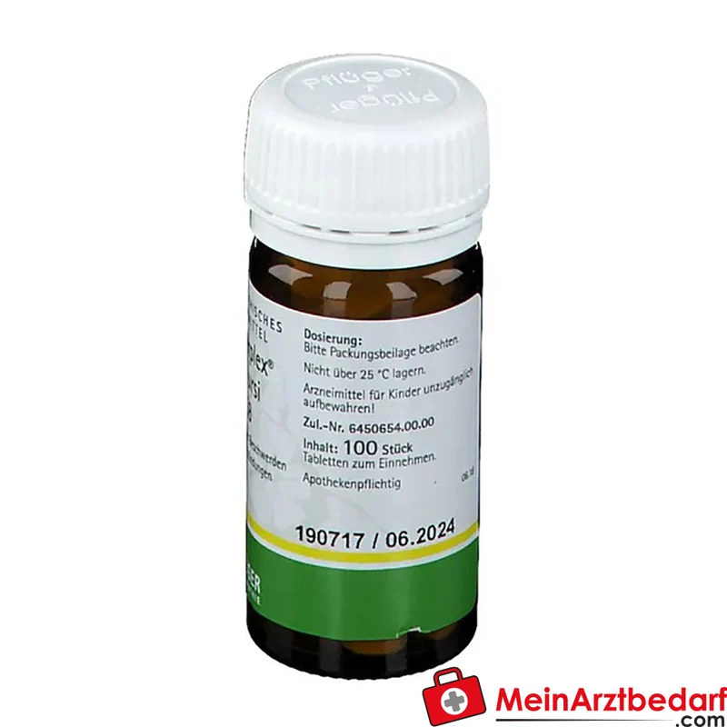 Pflüger Pflügerplex Uva ursi 358 Aconitum napellus / Arctostaphylos uva-ursi / Colocynthis / Hydrargyrum bichloratum / Lytta vesicatoria / Solanum dulcamara / Thuja occidentalis Tabletten, 100 St.