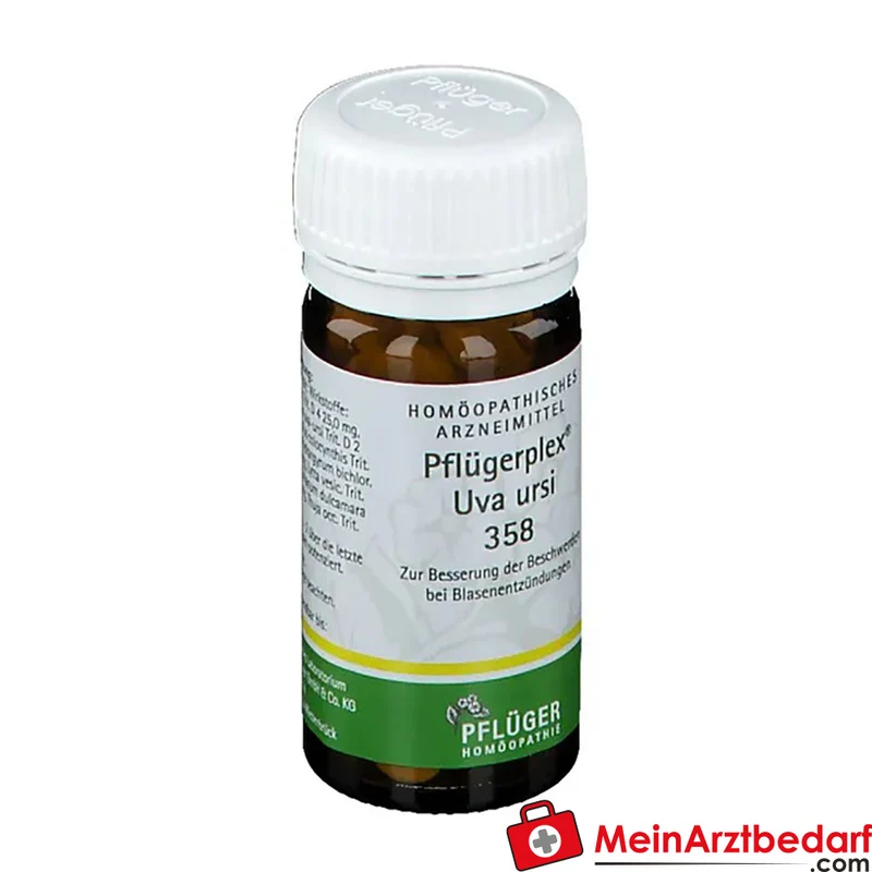 Pflüger Pflügerplex Uva ursi 358 Aconitum napellus / Arctostaphylos uva-ursi / Colocynthis / Hydrargyrum bichloratum / Lytta vesicatoria / Solanum dulcamara / Thuja occidentalis Tabletten, 100 St.