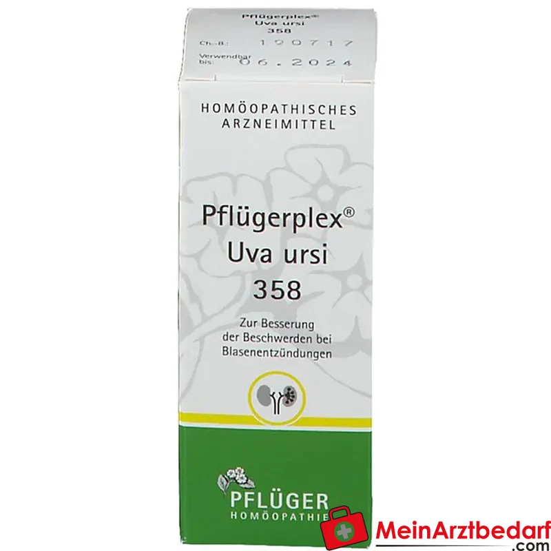 Pflüger Pflügerplex Uva ursi 358 Aconitum napellus / Arctostaphylos uva-ursi / Colocynthis / Hydrargyrum bichloratum / Lytta vesicatoria / Solanum dulcamara / Thuja occidentalis Tabletten, 100 St.