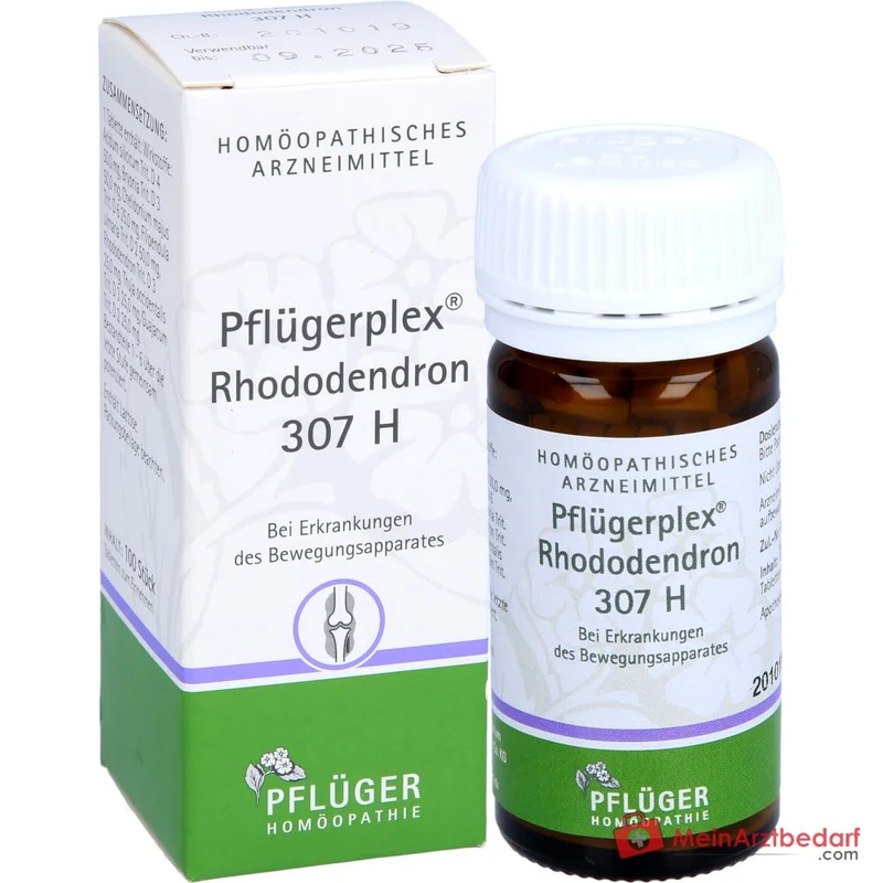 Pflüger Pflügerplex Rhododendron 307 H Acidum silicicum / Bryonia / Chelidonium majus / Filipendula ulmaria / Guajacum / Rhododendron / Thuja occidentalis Tabletten, 100 St.