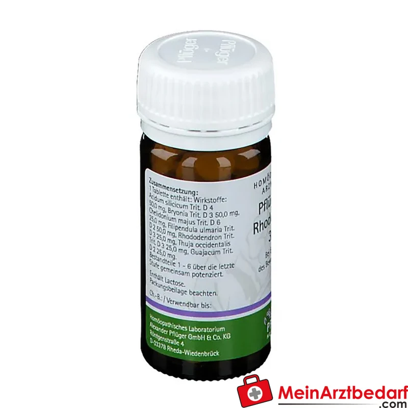 Pflüger Pflügerplex Rhododendron 307 H Acidum silicicum / Bryonia / Chelidonium majus / Filipendula ulmaria / Guajacum / Rhododendron / Thuja occidentalis Tabletten, 100 St.
