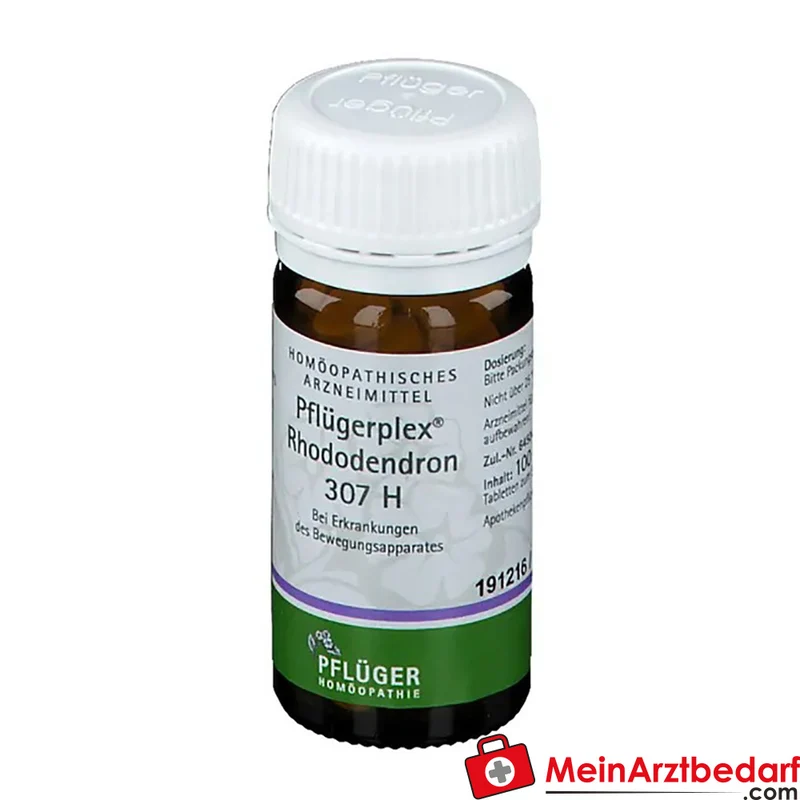 Pflüger Pflügerplex Rhododendron 307 H Acidum silicicum / Bryonia / Chelidonium majus / Filipendula ulmaria / Guajacum / Rhododendron / Thuja occidentalis Tabletten, 100 St.