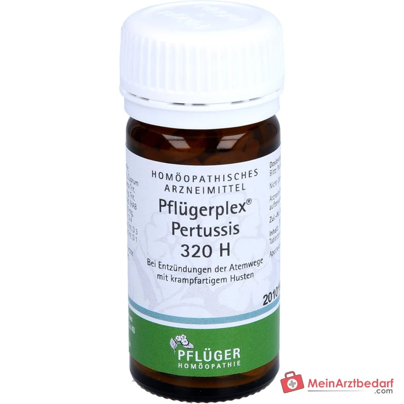 Pflüger Pflügerplex Pertussis 320 H Carbo vegetabilis / Ipecacuanha / Cuprum metallicum / Drosera / Hyoscyamus niger / Narcissus pseudonarcissus / Spongilla lacustris / Dactylopius coccus Tabletten, 100 St.