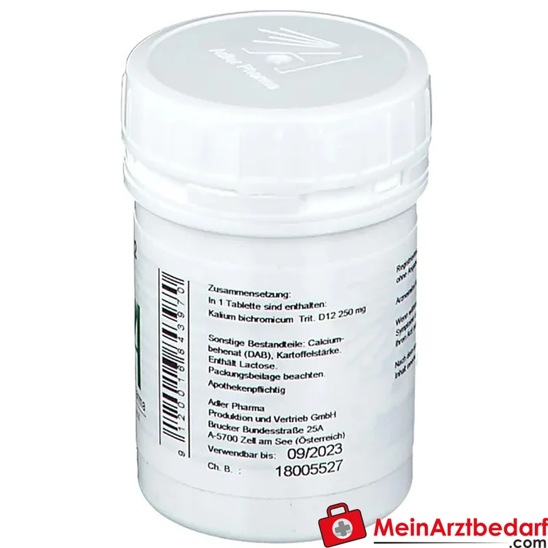 Adler Pharma Kalium bichromicum D12 250 mg Tabletten Nr. 27