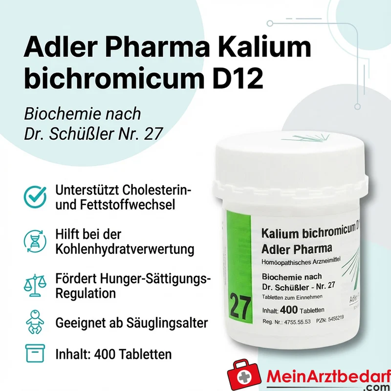 Adler Pharma Kalium bichromicum D12 250 mg Tabletten Nr. 27