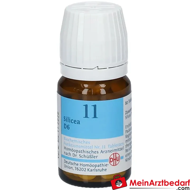 DHU Schüßler‑Salz Nr. 11 Silicea D6 250 mg Tabletten 80 Stück
