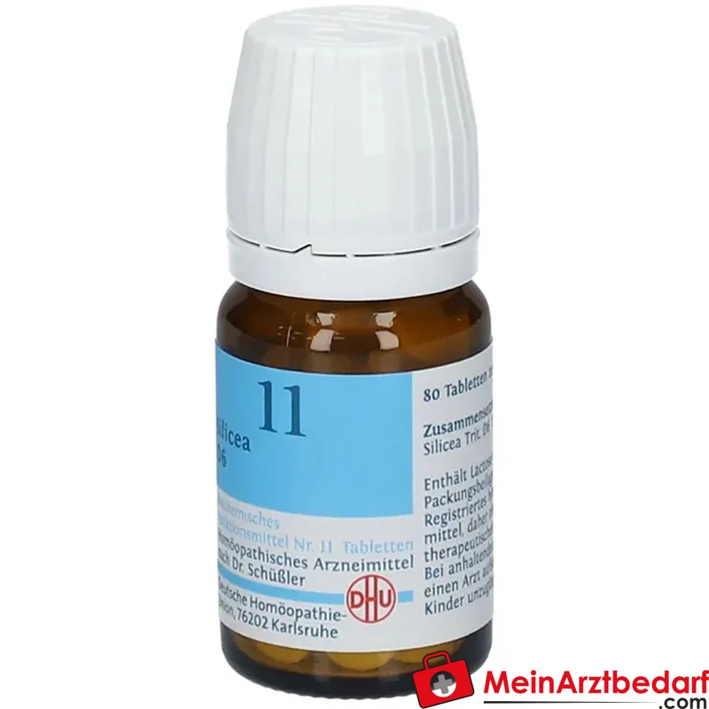 DHU Schüßler‑Salz Nr. 11 Silicea D6 250 mg Tabletten 80 Stück