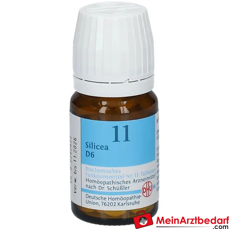 DHU Schüßler‑Salz Nr. 11 Silicea D6 250 mg Tabletten 80 Stück