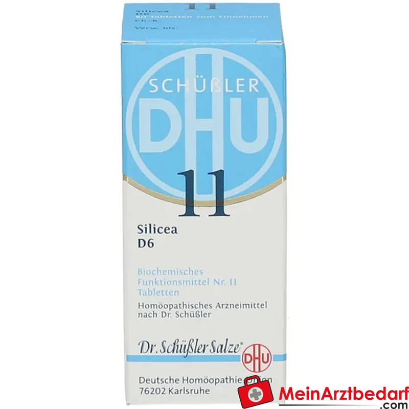DHU Schüßler‑Salz Nr. 11 Silicea D6 250 mg Tabletten 80 Stück