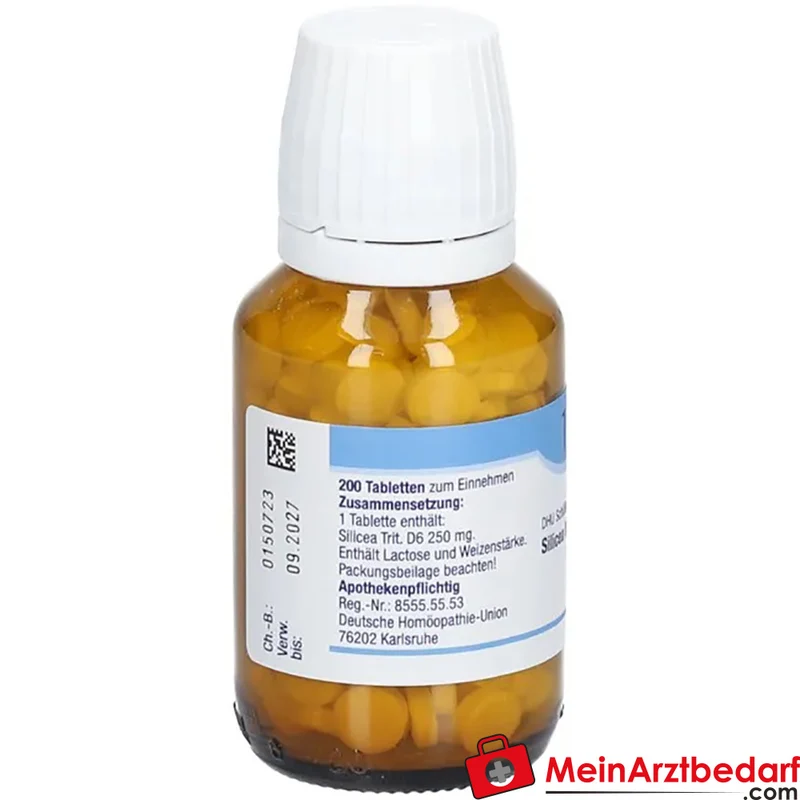 DHU Schüßler‑Salz Nr. 11 Silicea D6 250 mg Tabletten 80 Stück
