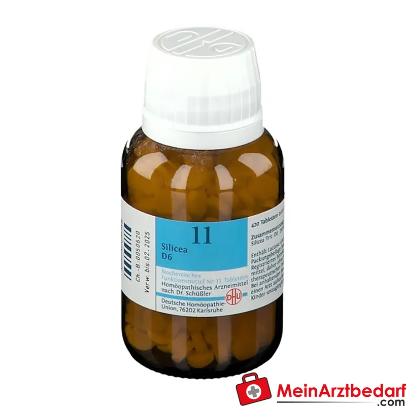 DHU Schüßler‑Salz Nr. 11 Silicea D6 250 mg Tabletten 80 Stück