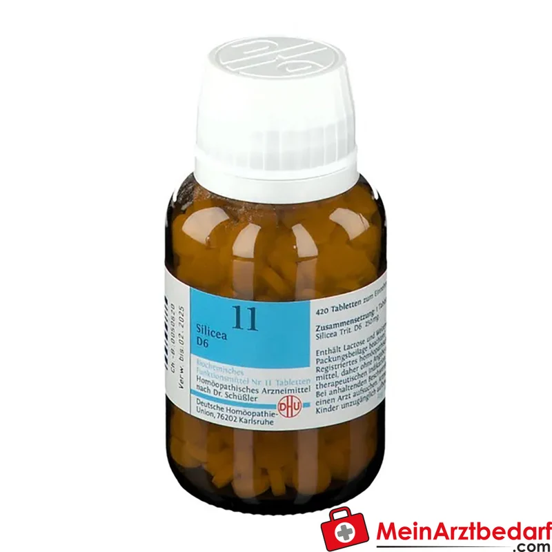 DHU Schüßler‑Salz Nr. 11 Silicea D6 250 mg Tabletten 80 Stück