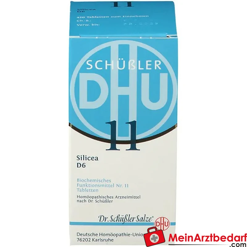 DHU Schüßler‑Salz Nr. 11 Silicea D6 250 mg Tabletten 80 Stück