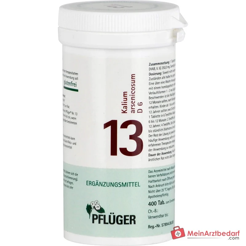 Biochemie Pflüger Nr. 13 Kalium arsenicosum D6 Tabletten 100 St