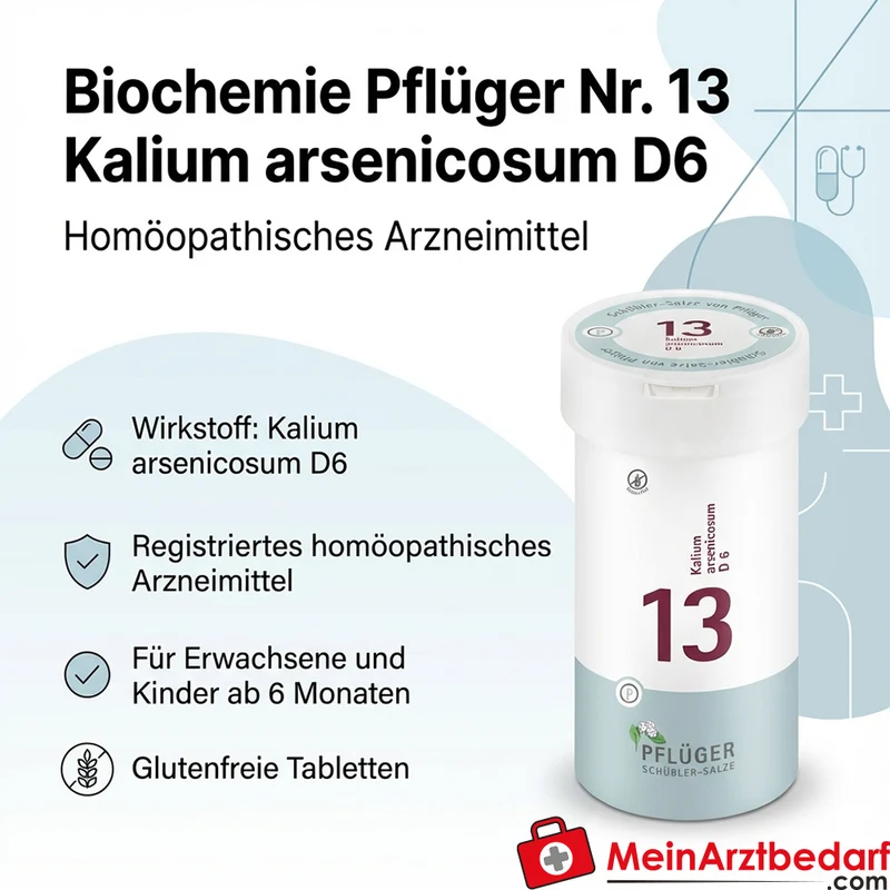Biochemie Pflüger Nr. 13 Kalium arsenicosum D6 Tabletten 100 St