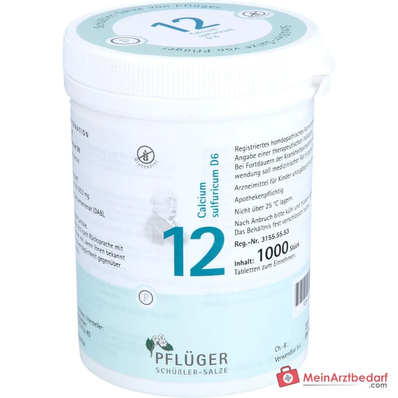 Biochemie Pflüger Nr. 12 Calcium sulfuricum D6 250 mg Tabletten 100 Stück