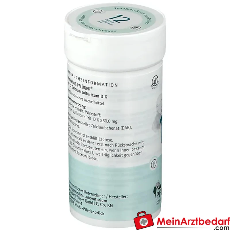 Biochemie Pflüger Nr. 12 Calcium sulfuricum D6 250 mg Tabletten 100 Stück