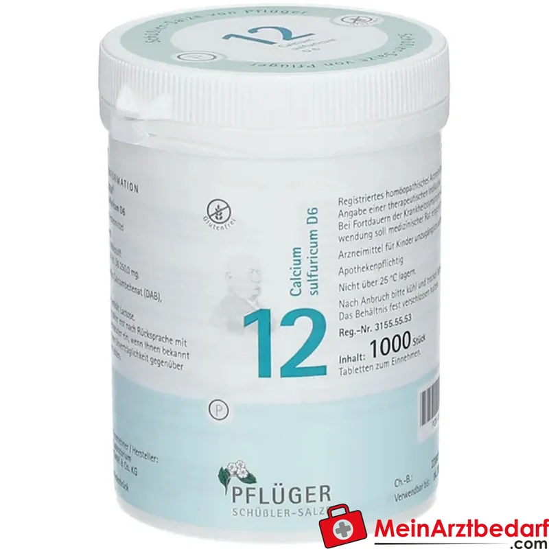 Biochemie Pflüger Nr. 12 Calcium sulfuricum D6 250 mg Tabletten 100 Stück