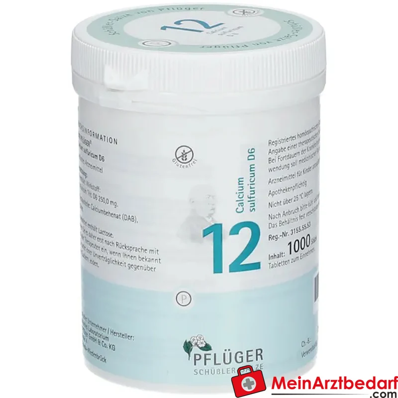 Biochemie Pflüger Nr. 12 Calcium sulfuricum D6 250 mg Tabletten 100 Stück