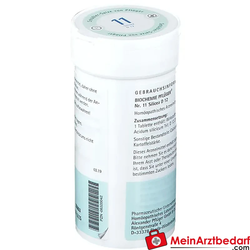 Biochemie Pflüger Nr. 11 Silicea Acidum silicicum D12 Tabletten, 100 St.