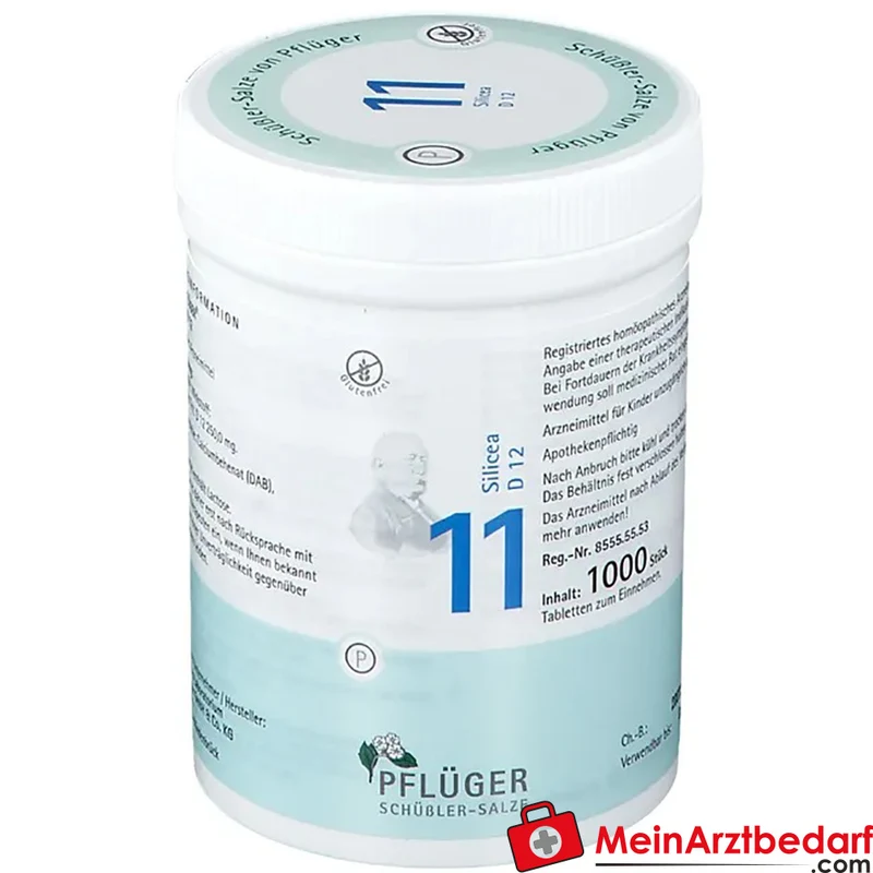 Biochemie Pflüger Nr. 11 Silicea Acidum silicicum D12 Tabletten, 100 St.