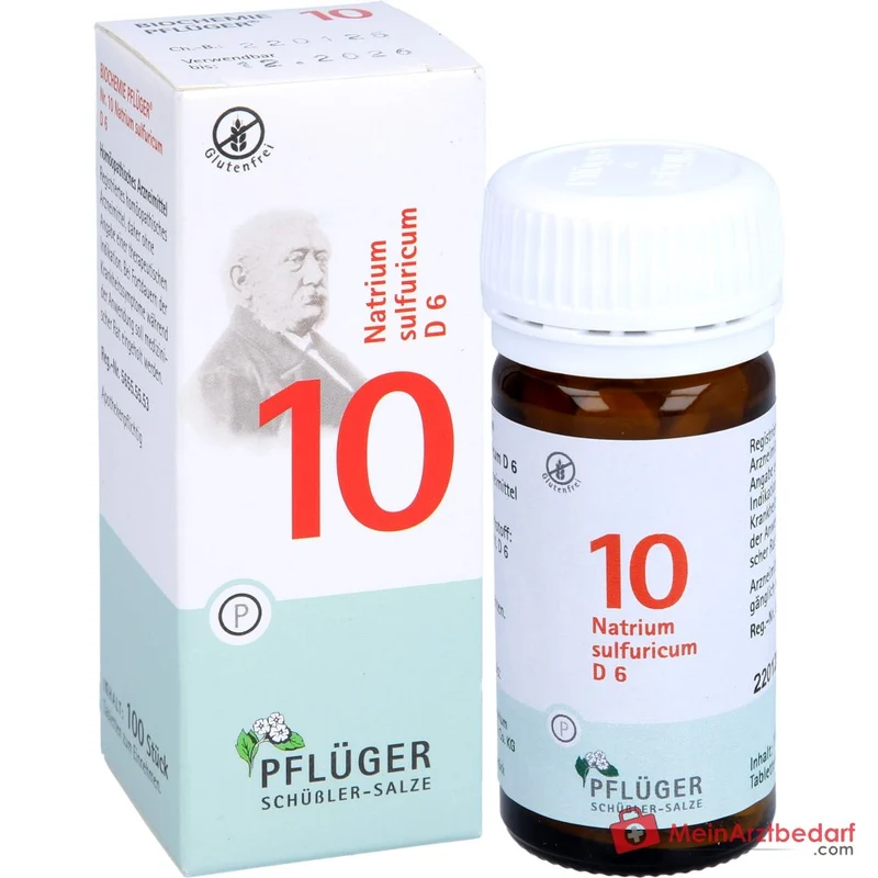 Biochemie Pflüger Nr. 10 Natrium sulfuricum D6 Tabletten Acidum silicicum D12 250 mg