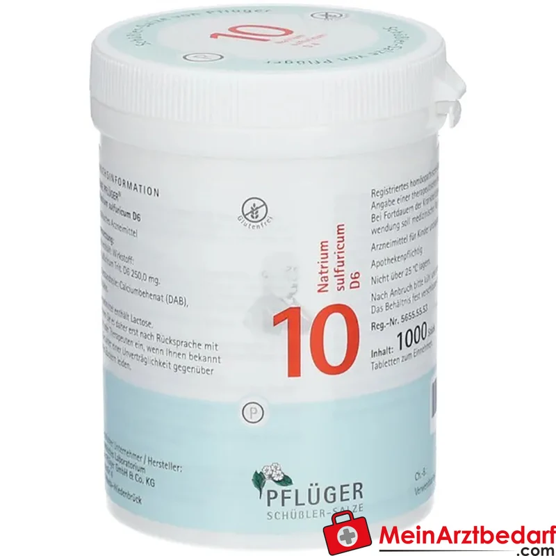 Biochemie Pflüger Nr. 10 Natrium sulfuricum D6 Tabletten Acidum silicicum D12 250 mg