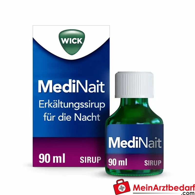 WICK MediNait Erkältungssirup Doxylamin Dextromethorphan Paracetamol 150 ml
