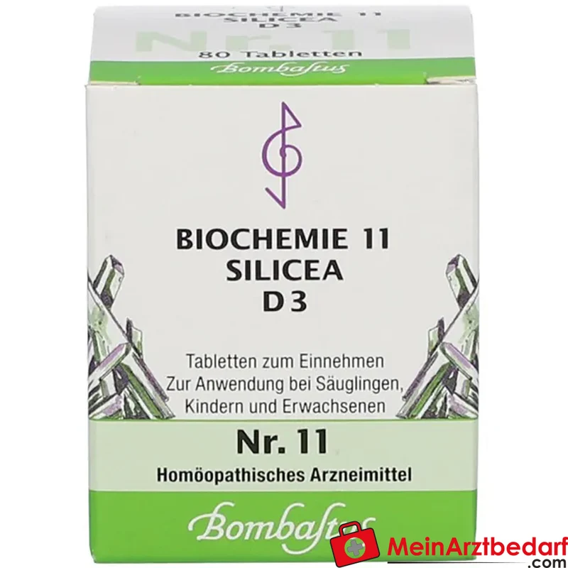 Bombastus Biochemie 11 Silicea D3 Tabletten Acidum silicicum D3 250 mg