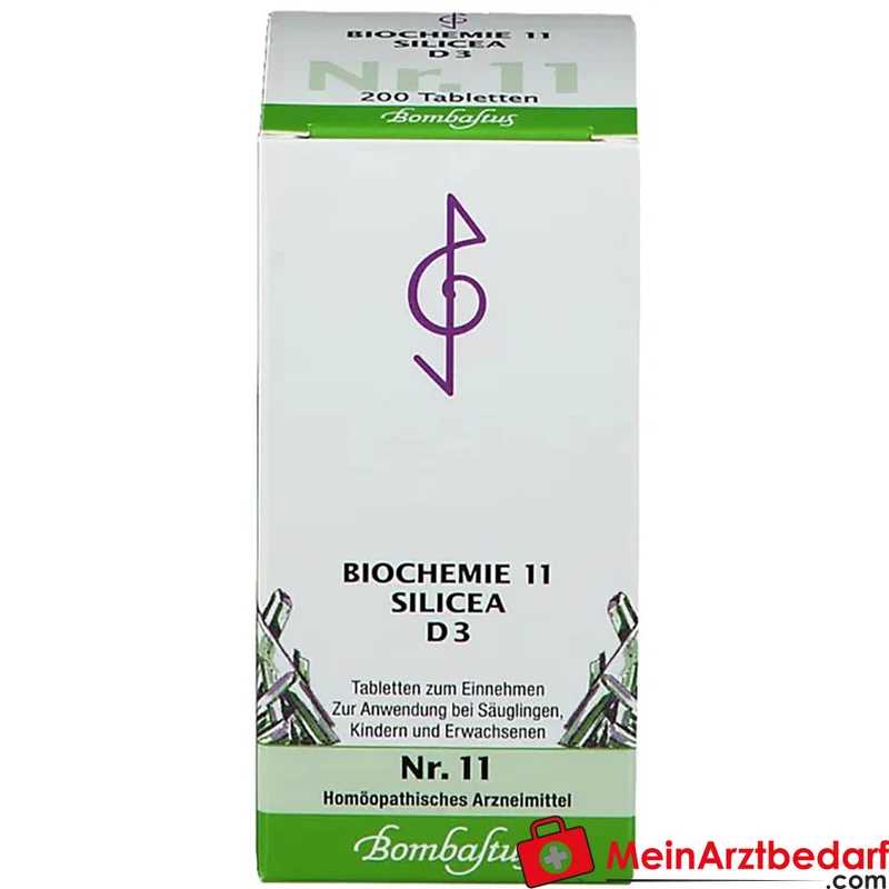 Bombastus Biochemie 11 Silicea D3 Tabletten Acidum silicicum D3 250 mg