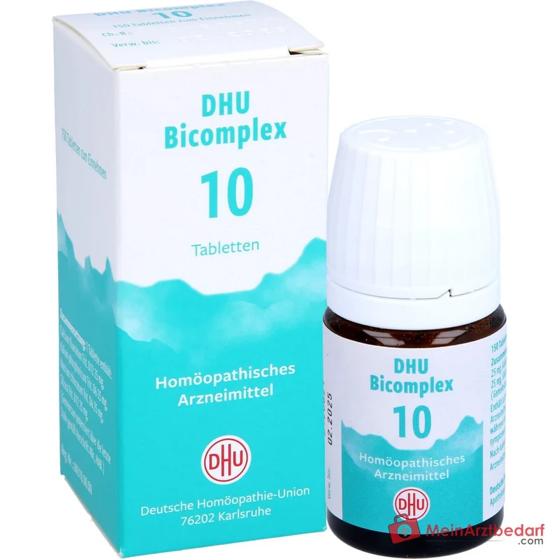 DHU Bicomplex 10 Globuli Calcium fluoratum D12, Kalium phosphoricum, Acidum silicicum D12, Natrium chloratum D6
