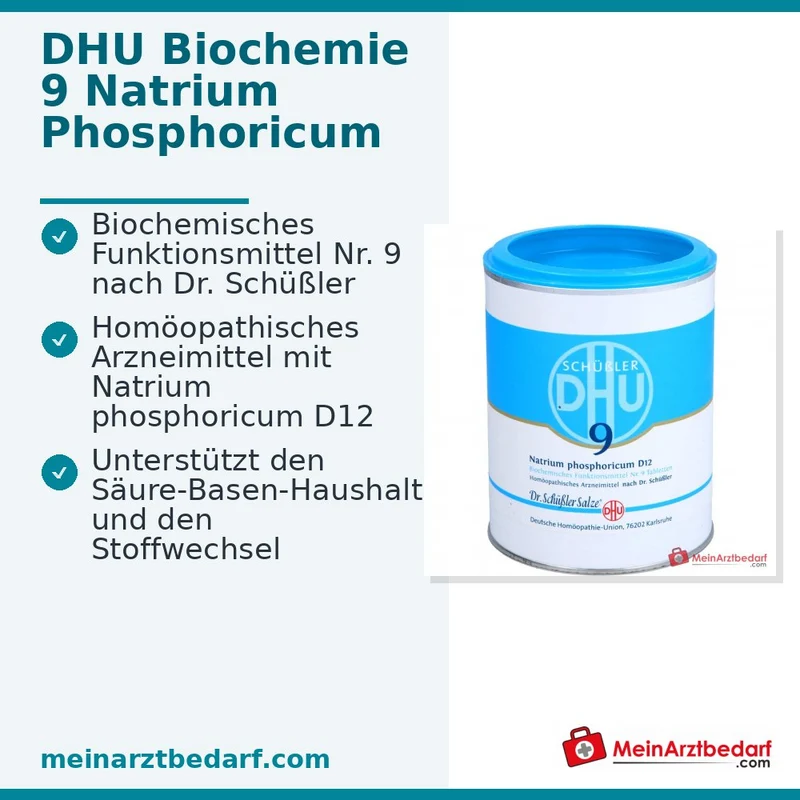 DHU Biochemie Natrium phosphoricum D12 250 mg Tabletten
