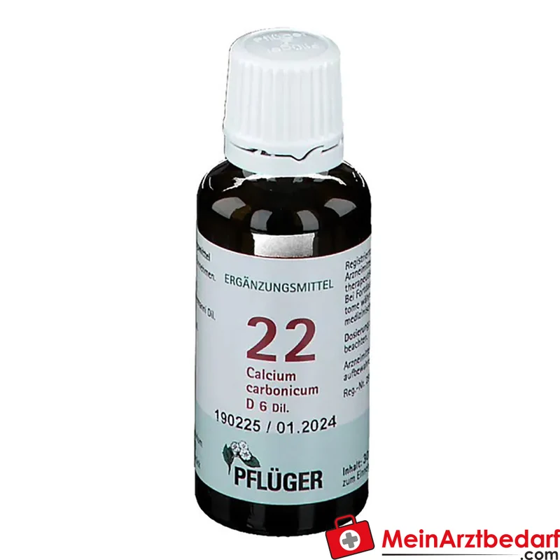 Pflüger Biochemie Nr. 22 Calcium carbonicum Hahnemanni D6 Tropfen, 30 ml