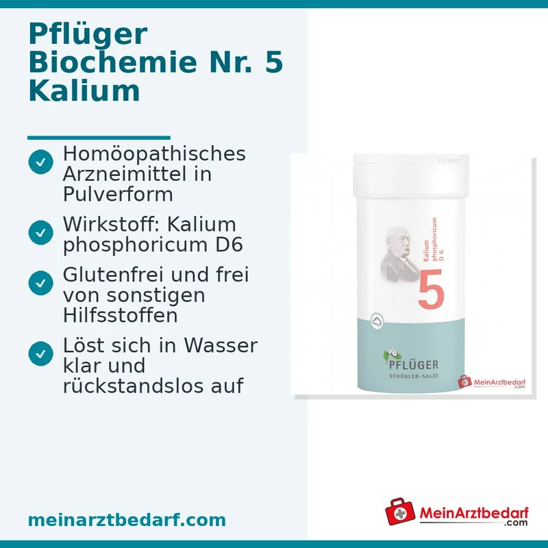 Pflüger Biochemie Nr. 5 Kalium phosphoricum D6 Pulver, 100 g