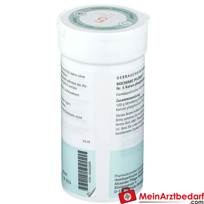Pflüger Biochemie Nr. 5 Kalium phosphoricum D6 Pulver, 100 g