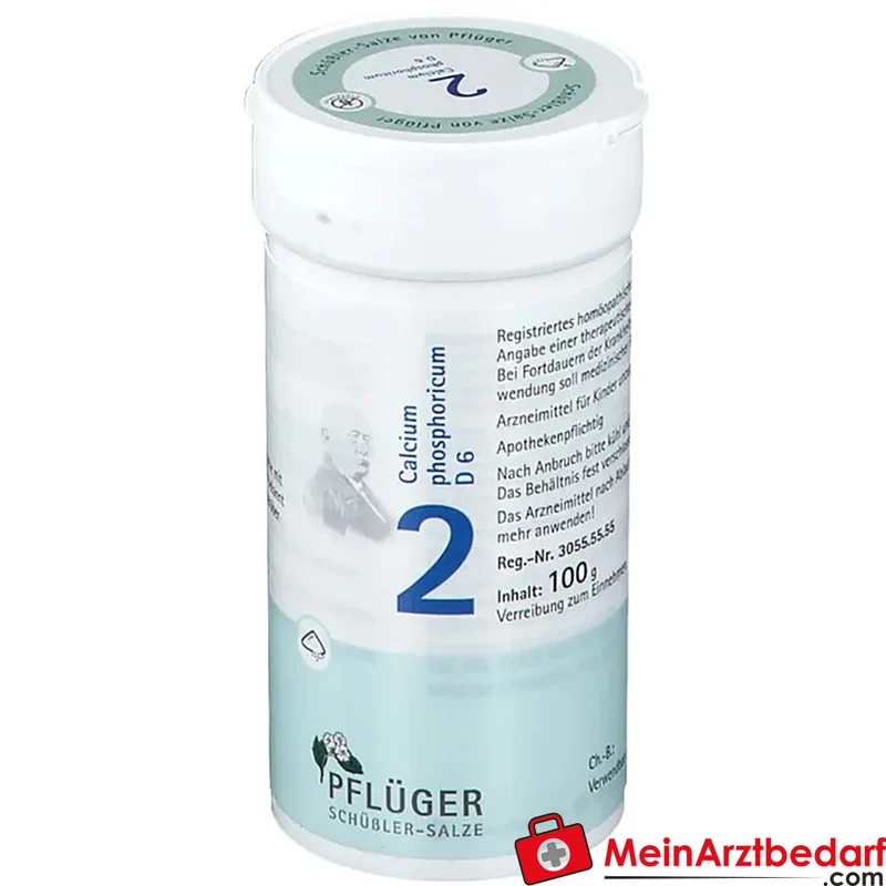 Biochemie Pflüger Nr. 2 Calcium phosphoricum D6 Pulver, 100 g